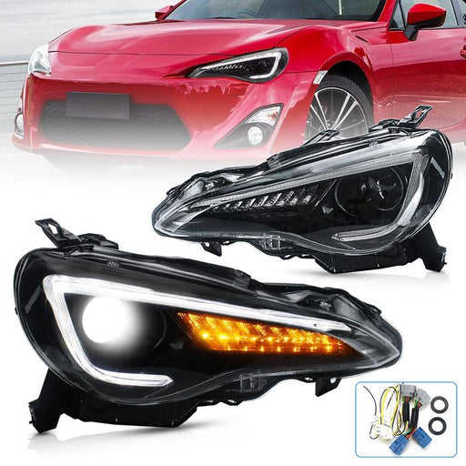 Vland Headlights For Scion FR-S / Subaru BRZ / TOYOTA 86 GT86 2012-2020 Sequential Indicator (Only One Side) VLAND Factory