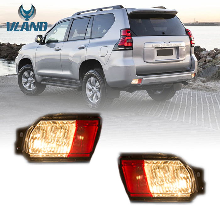 VLAND Full LED Tail Lights Bumper Lights for Toyota Prado J150 2010-2022 4th Gen (NOT FIT GX460)