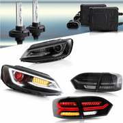 VLAND Dual Beam Headlights and Tail Lights For Volkswagen VW Jetta / Sagitar (NOT GLI) 2011-2014