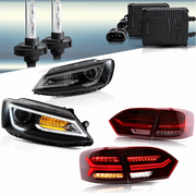 VLAND Dual Beam Headlights and Tail Lights For Volkswagen VW Jetta / Sagitar (NOT GLI) 2011-2014
