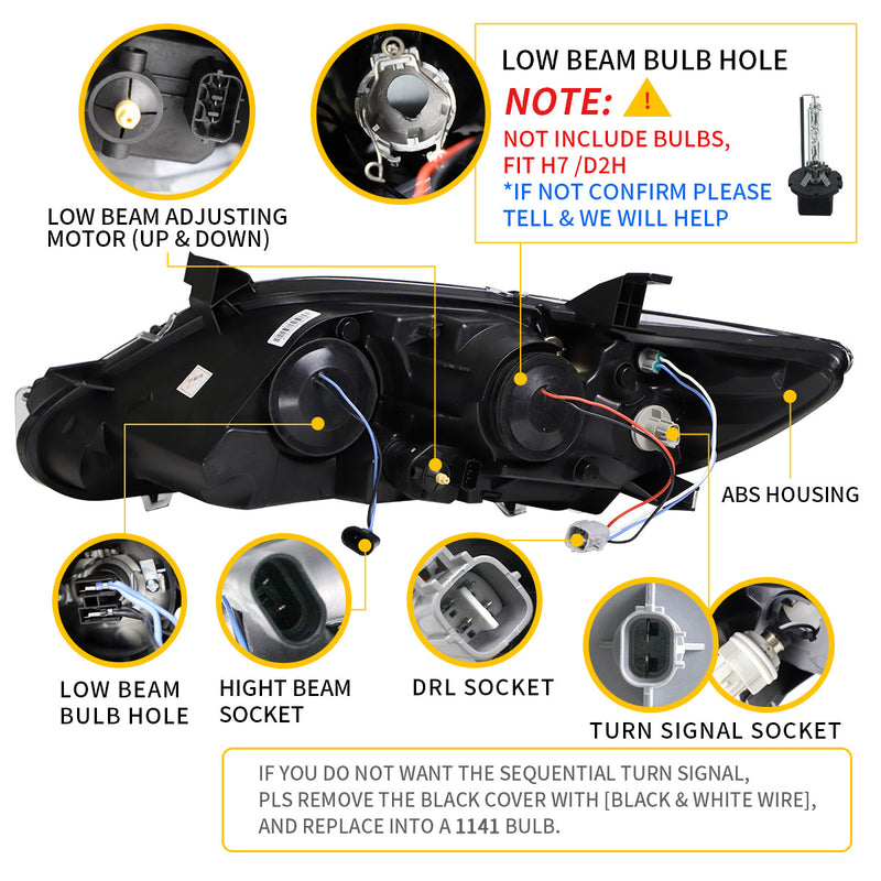 VLAND LED Headlights For Toyota Camry  2010 2011 (US Model)