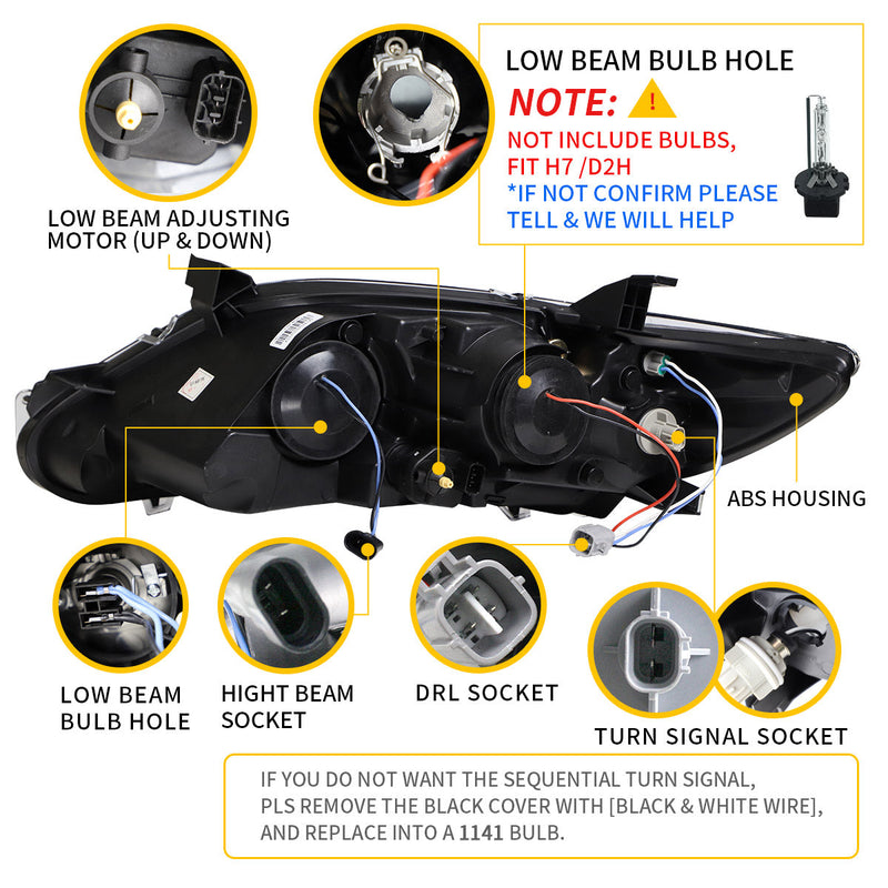 Phares LED VLAND pour Toyota Camry 2009-2011 YAA-KMR-0231