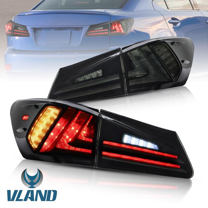 Feux arrière Vland Full LED pour Lexus IS250 IS350 2006-2012 IS200d IS F 2008-2014