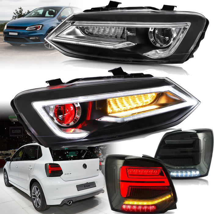Faros delanteros LED de doble haz VLAND Volkswagen Polo 2011-2017