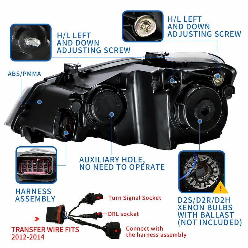 VLAND Dual Beam LED Headlights for Polo/Polo GTI 2011-2017