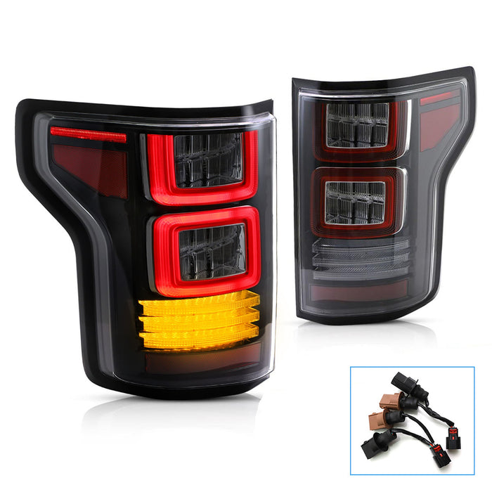 Vland Full LED Tail Lights For Ford F150 Pickup Truck 2015-2020 with Dynamic Indicator