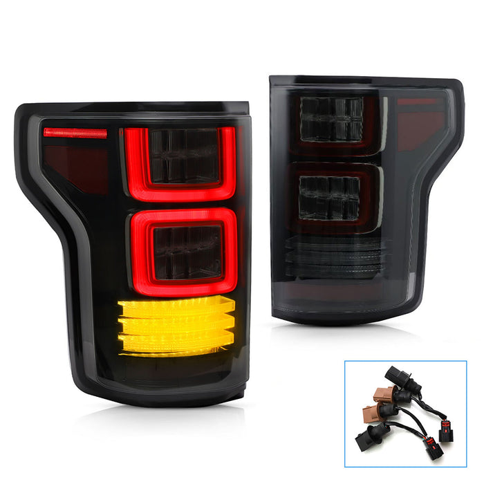 Vland Full LED Tail Lights For Ford F150 Pickup Truck 2015-2020 with Dynamic Indicator