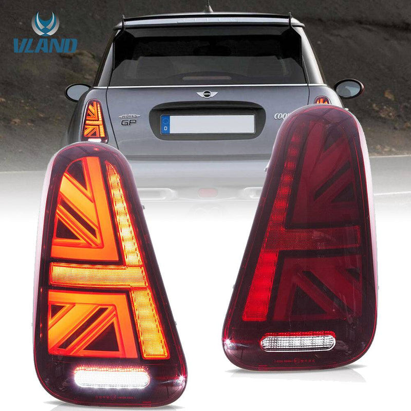 Vland LED Tail Lights for Mini R Series 1th Gen(R50 R52 R53) 2001-2006 Sequential Turn Signal With Startup Animation