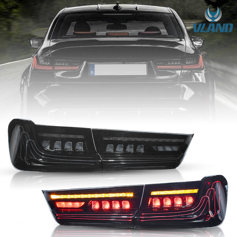 VLAND Full LED Laser Tail Lights for BMW 3 Series G20 Sedan 2019-2022 7th Gen (Seventh generation)