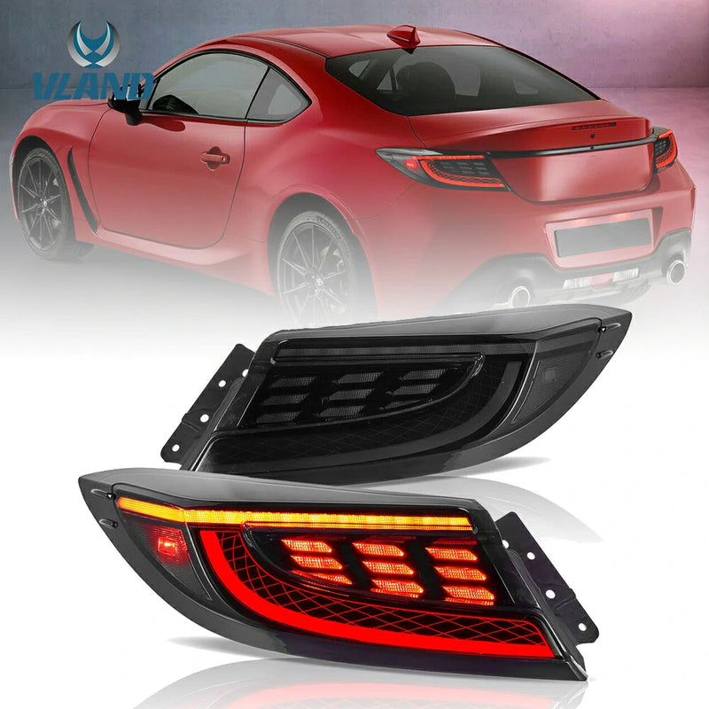 VLAND Full LED Tail Lights for Toyota GR86 / Subaru BRZ 2nd Gen ZN8/ZD8 2021-2024