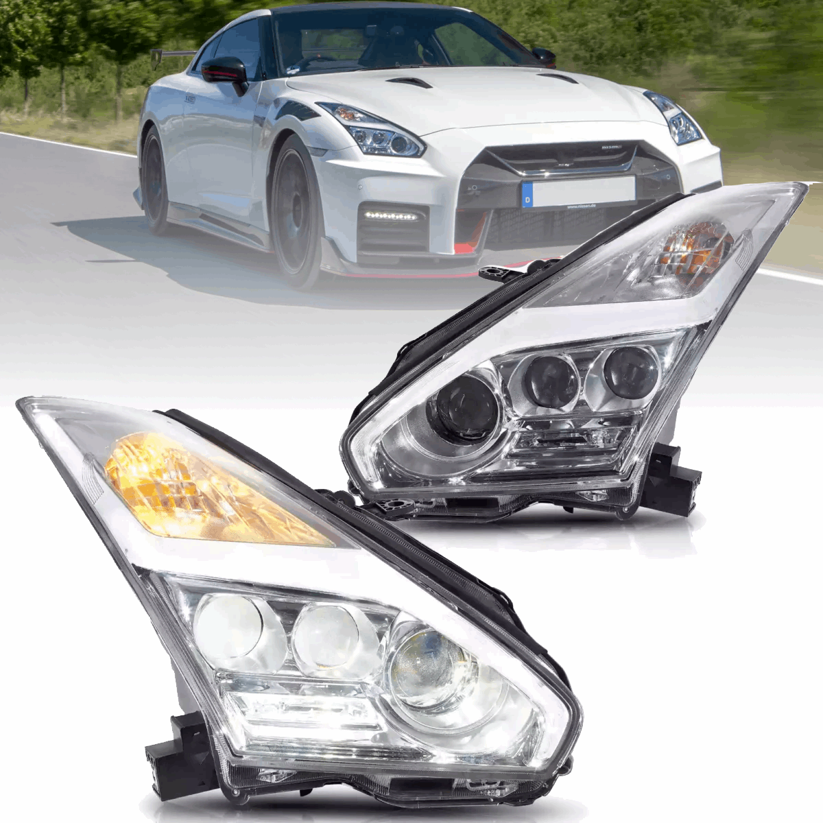 Vland LED Headlights For 08-24 Nissan GT-R R35 — VLAND Factory
