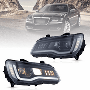 VLAND Dual Beam Projector Headlights for Chrysler 300/300C 2011-2014 / Lancia Thema 2011–2014 2nd Gen LD