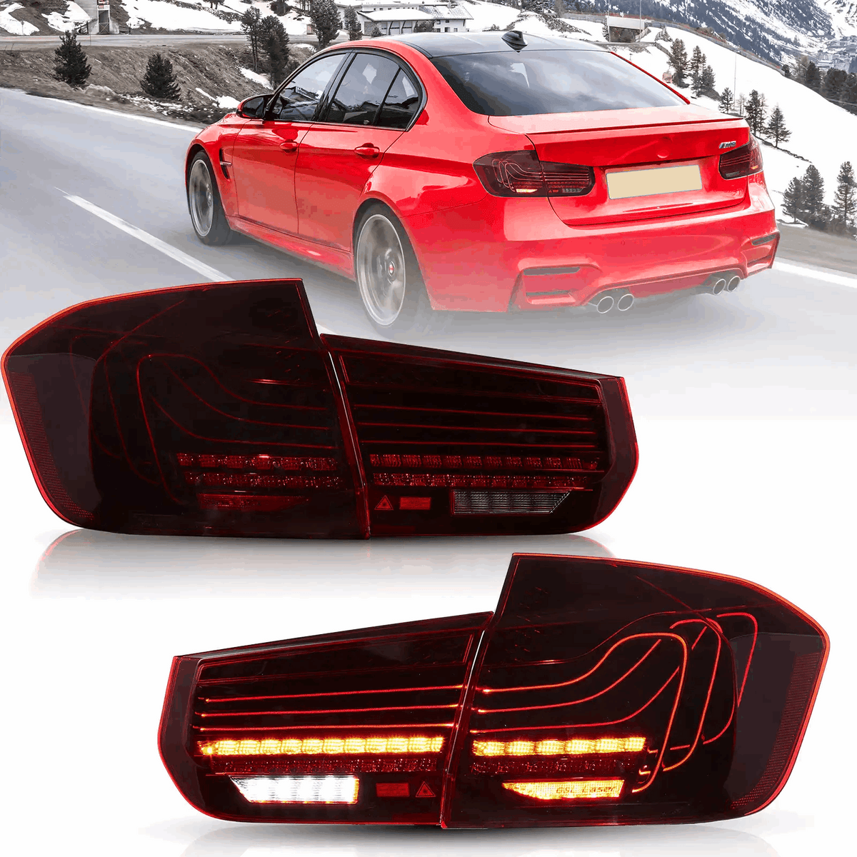 12-19 BMW 3-Series F30/F35/F80 6th Gen CS-Style VLAND LED Tail