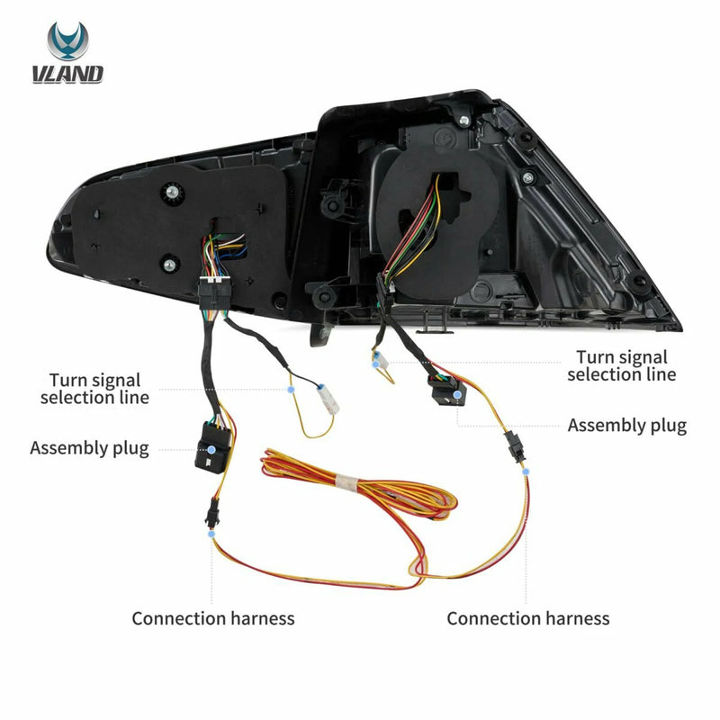 Fanali posteriori a LED VLAND per Volkswagen Golf 7 MK7 MK7.5 2013-2019 YAB-GEF-2035