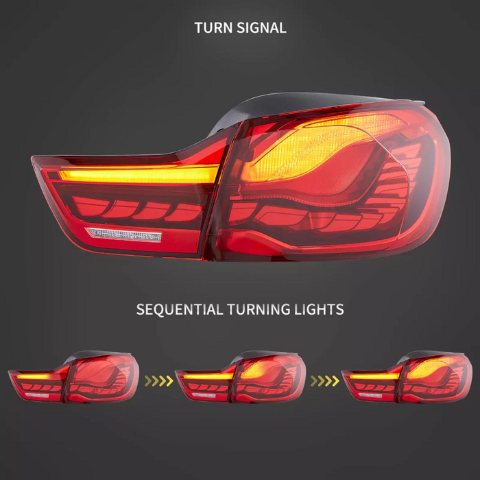 VLAND OLED Tail Lights Compatible with BMW M4 (F82 F83) 4-Series (F32 F33 F36) 2014-2020