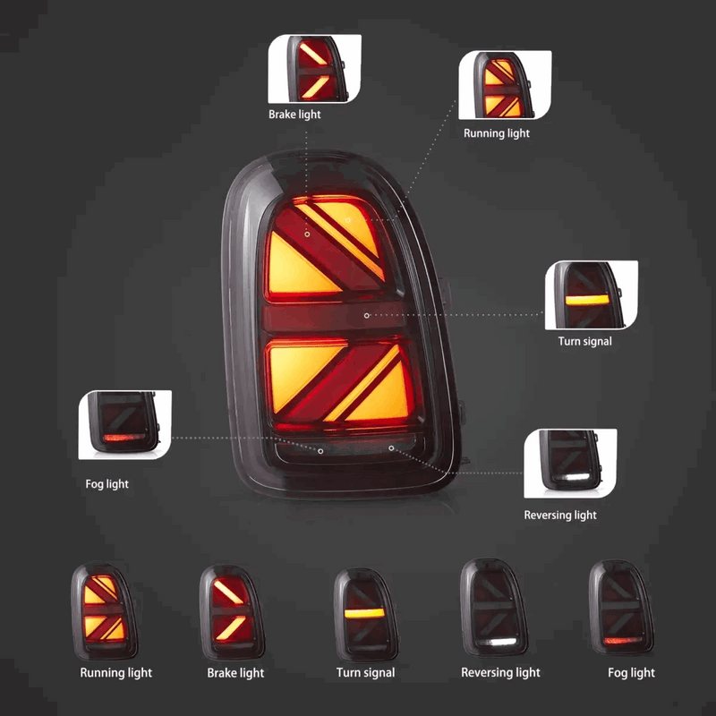 Vland LED Tail Lights For BMW Mini Countryman F60 2017-2023