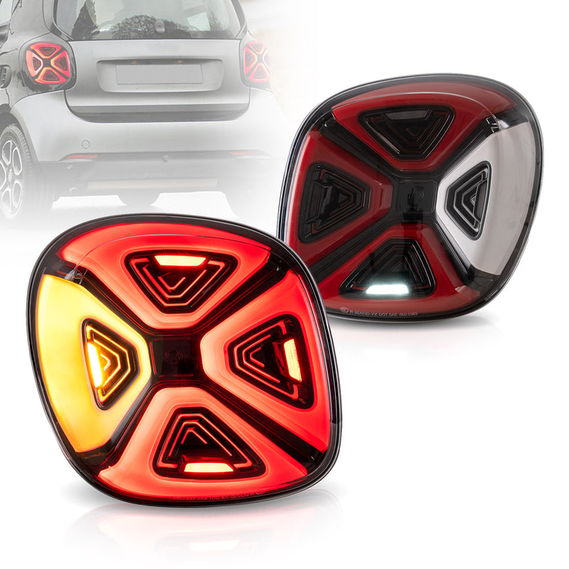 VLAND Full LED Tail Lights For Mercedez Benz Smart 453 Fortwo/Forfour 2015-2019