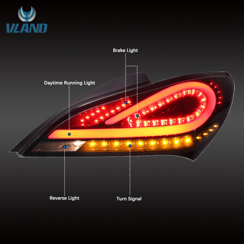 Światła tylne VLAND Full LED do Hyundai Genesis Coupe/Rohens Coupe 2009-2016