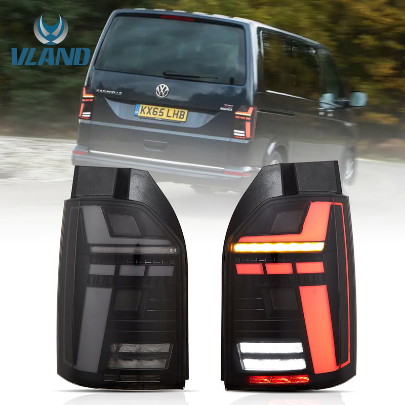 VLAND Full LED Tail Lights for Volkswagen / VW Transporter Caravelle Multivan T6 2015-2020 & T6.1 2019-2020