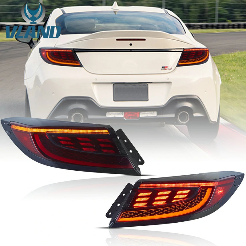 VLAND Full LED Tail Lights for Toyota GR86 / Subaru BRZ 2nd Gen ZN8/ZD8 2021-2024