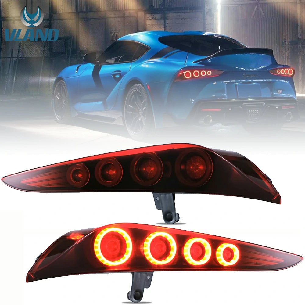 VLAND Full LED Tail Lights for Toyota GR Supra 2019-Present 5th Gen (F ...