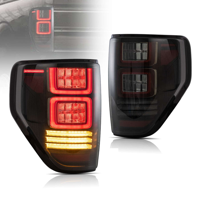 Vland Full LED Tail Lights For Ford F150 2009-2014 with Sequential Indicator
