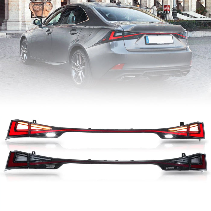 VLAND LED Taillights for Lexus IS 250 200t 300h 350 F Sport 2014-2020 3th Gen w/ Startup Animation Sequential Turns