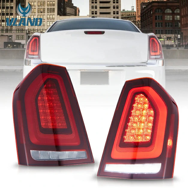 VLAND Full LED Tail Lights for Chrysler 300/Lancia Thema 2011-2014 2nd Gen LD