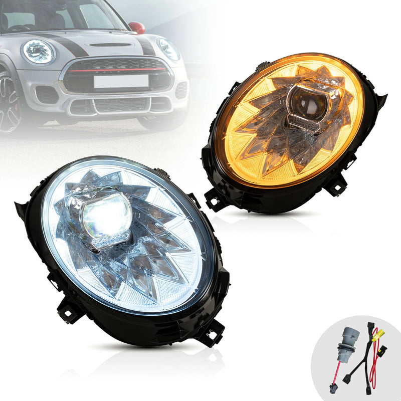 VLAND LED Headlights For Mini Cooper F56 2014-2023 DRL With Animation Function