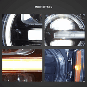 VLAND Full LED Projector RGB Headlights for Ford Bronco 2021-2023 6th Gen (U725)