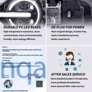 VLAND Full LED Projector RGB Headlights for Ford Bronco 2021-2023 6th Gen (U725)