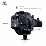 VLAND Full LED Projector RGB Headlights for Ford Bronco 2021-2023 6th Gen (U725)