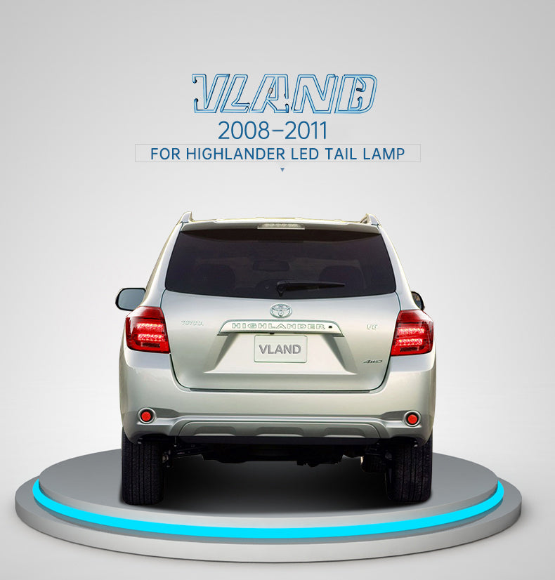VLAND LED Tail lights for Toyota Highlander 2008-2011