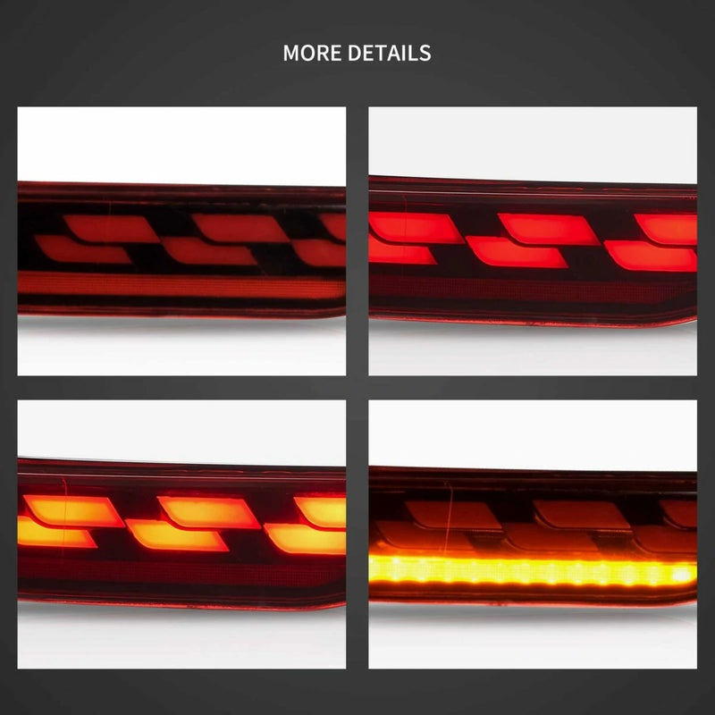 Vland Full LED Tail Lights for 2021–2024 Toyota Venza & Toyota Harrier 4th gen XU80 with Sequential Turn Signal