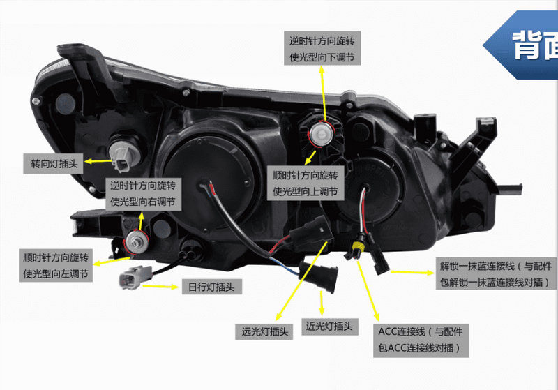 Vland pour Toyota Reiz Mark X 2010-2013 phares à LED complets avec indicateur séquentiel