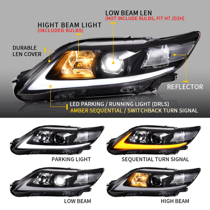 Fari LED VLAND per Toyota Camry 2009-2011 YAA-KMR-0231