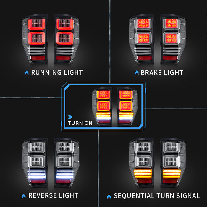Luces traseras LED VLAND para Ford Ranger 2012-2018 YAB-RG-0283