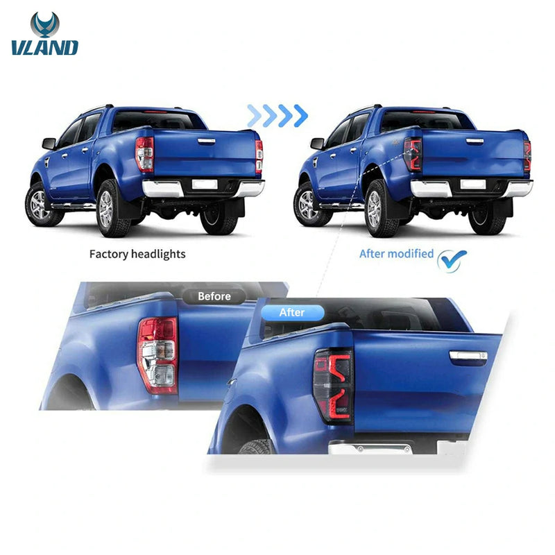 VLAND LED Tail Lights III For Ford Ranger T6/P375 2012-2022