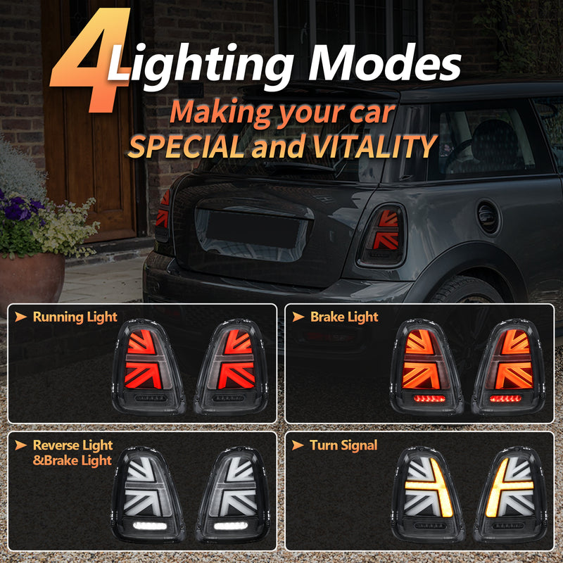 VLAND LED Headlights & Tail Lights For Mini Cooper R55 R56 R57 R58 R59 2007-2013