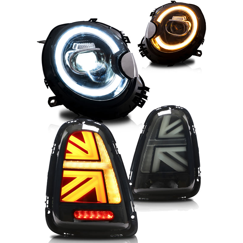 VLAND LED Headlights & Tail Lights For Mini Cooper R55 R56 R57 R58 R59 2007-2013