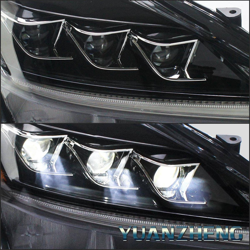 VLAND LED Headlights + Full LED Tail Lights for Lexus IS250 IS350 2006-2012 IS200d IS F 2008-2014