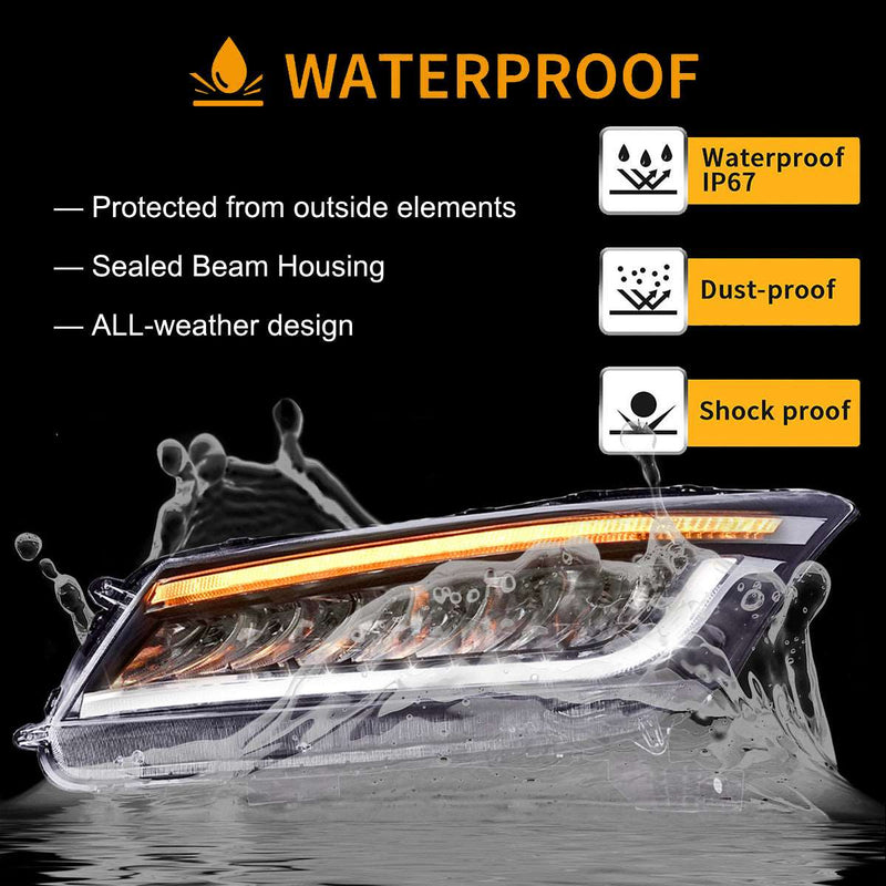 VLAND Full LED Headlights for Honda Accord 2013-2017