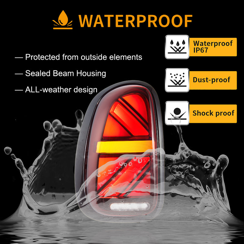 Vland LED Tail Lights II For Mini Cooper Countryman R60 2010-2016 (First Generation) with Start-up Animation