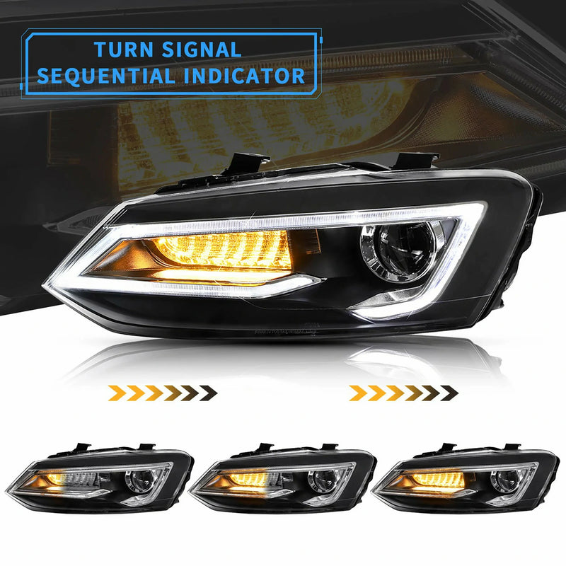 VLAND Dual Beam LED Headlights for Polo/Polo GTI 2011-2017