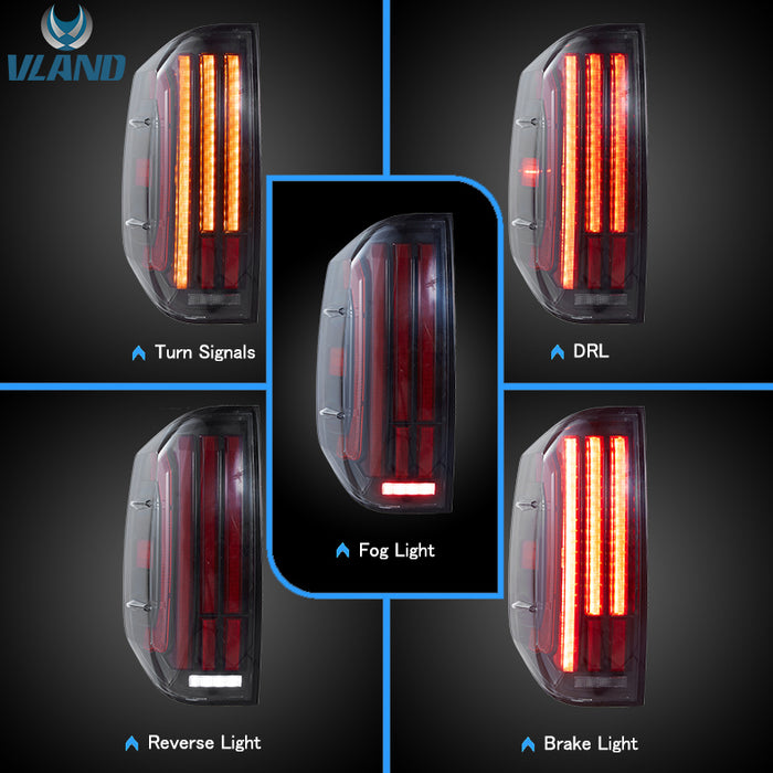 VLAND Full LED Tail Lights for Toyota Tundra 2014-2021 (North American Models)