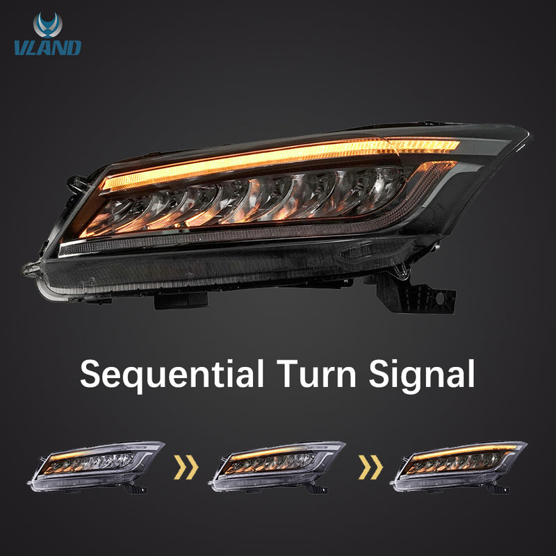 VLAND Full LED Headlights for Honda Accord 2013-2017