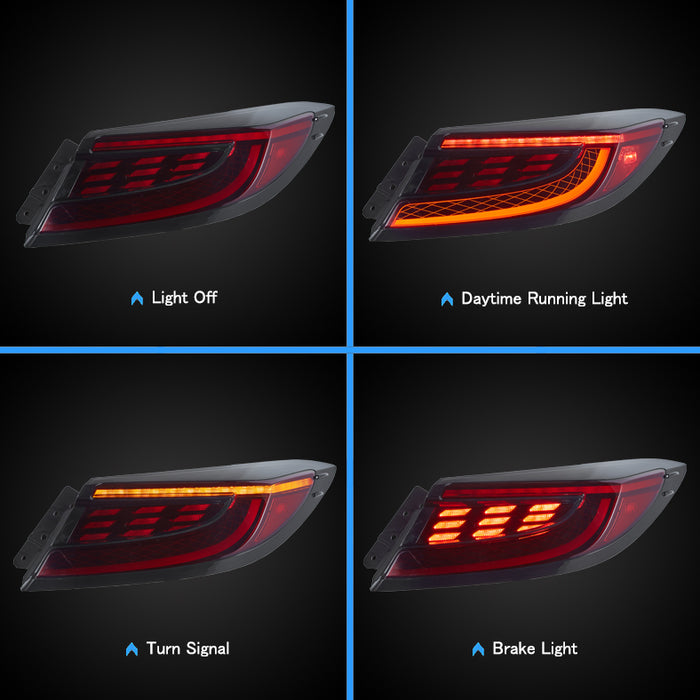 VLAND Full LED Dual Beam Headlights + LED Tail Lights for Toyota GR86 2021-2024 ZN8 2nd Gen / Subaru BRZ 2021-2024 ZD8 2n Gen