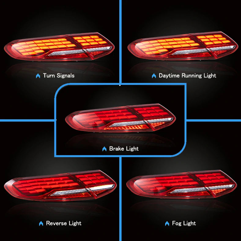 VLAND Full LED Tail Lights for Mercedes-Benz C-Class C205 Coupe 2015-2023 A205 Cabriolet/Convertible 2016-2023 4th Gen