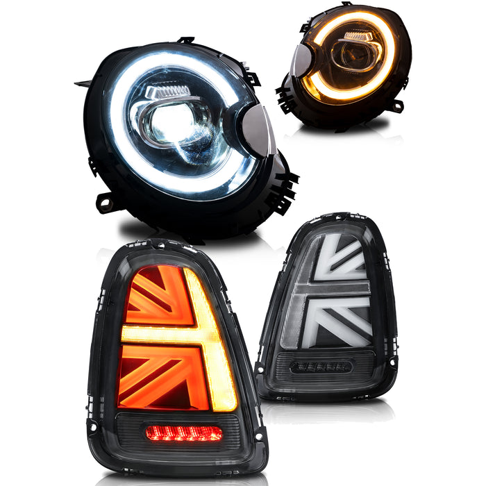 VLAND LED Headlights & Tail Lights For Mini Cooper R55 R56 R57 R58 R59 2007-2013