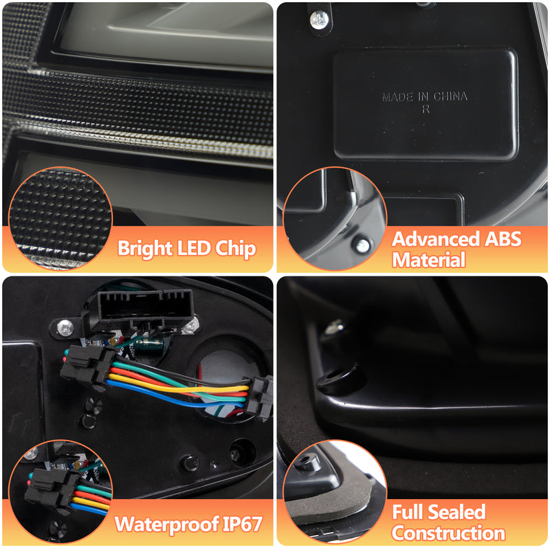 Vland LED Tail Lights For Mini Cooper R-Series 2007-2013 2nd Gen w/ Sequential Indicator